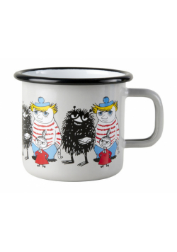 Muminki Przyjaciele kubek 370 ml szary