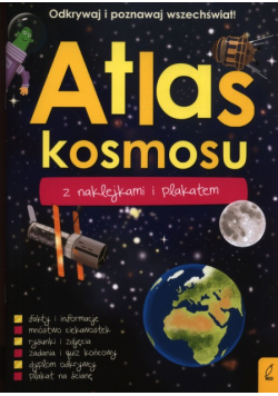 Atlas kosmosu z naklejkami i plakatem