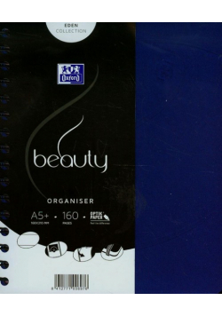 Kołonotatnik A5 Oxford beauty Organiser w linie 160 kartek niebieski
