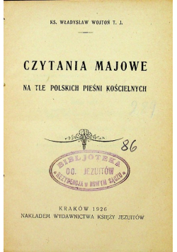 Czytania majowe 1926 r.