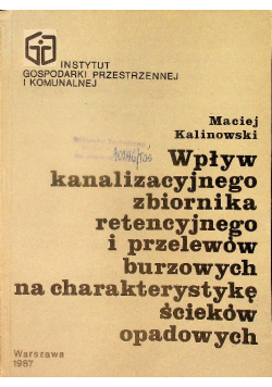 Wpływ kanalizacji zbiornika retencyjnego