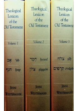 Theological Lexicon of the Old Testament Tom I do II