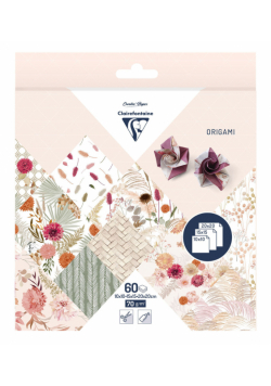 Papier origami Kwiaty suszone 3 formaty 60 arkuszy