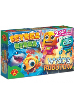 Rodzinna Gra Planszowa Szybka Rybka i Wyścig Robotów