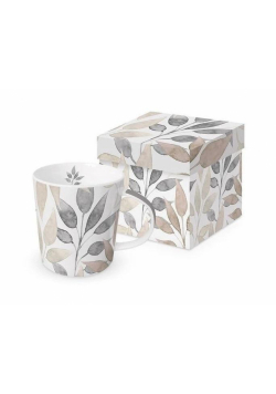 Kubek porcelanowy Liście Skandynawskie 350ml