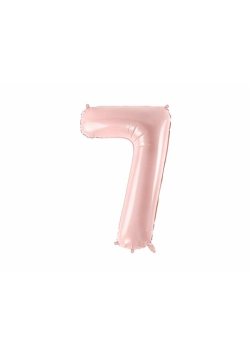Balon foliowy 7 jasny różowy 72cm
