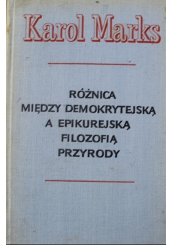 Różnica między demokrytejską a epikurejską filozofią przyrody