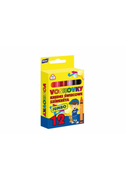 Kredki woskowe trójkątne Jumbo 12 kolorów