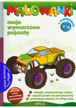 Malowanki 9 Moje wymarzone pojazdy + pisak