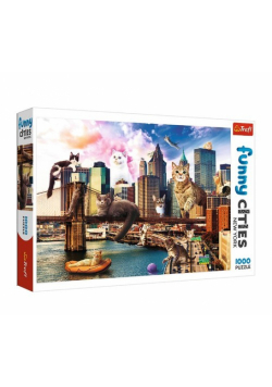 Puzzle Funny Cities - Koty w Nowym Jorku 1000