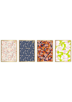 Zeszyt A5/80K kratka Metallic Floral (10szt)