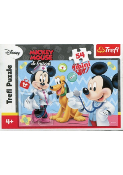 Puzzle 54 Mini Myszka Miki i Przyjaciele Miki i Pluto