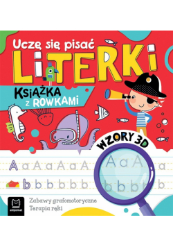 Uczę się pisać literki Książka z rowkami Wzory 3D