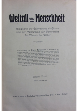 Weltall und Menschheit