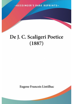 De J. C. Scaligeri Poetice (1887)