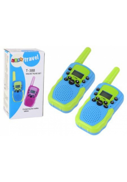 Walkie Talkie krótkofalówki zasięg 3km niebieskie