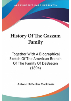 History Of The Gazzam Family