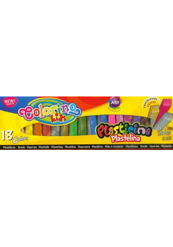 Plastelina Colorino Kids kwadratowa 18 kolorów