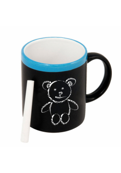 Czarny Kubek Unicef z Tablicą do Pisania