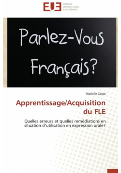 Apprentissage/acquisition du fle