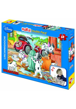 Puzzle dwustronne Disney  101 Dalmatyńczyków 60