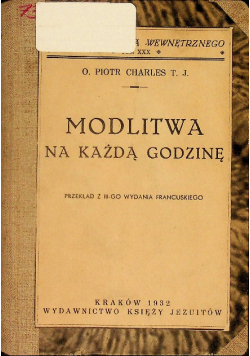 Modlitwa na każdą godzinę 1931 r.