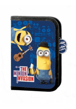 Piórnik dwuklapkowy bez wyposażenia Minionki Londyn