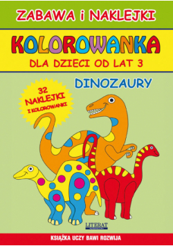 Kolorowanka dla dzieci od lat 3 Dinozaury