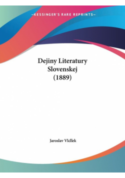 Dejiny Literatury Slovenskej (1889)