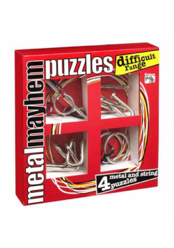 Zestaw 4 układanek metalowych Difficult