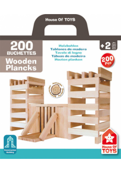 Klocki deseczki 200 sztuk