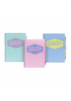 Paczka Kołozeszyt Pukka A4 Project Book  pastel linia 3szt.mix