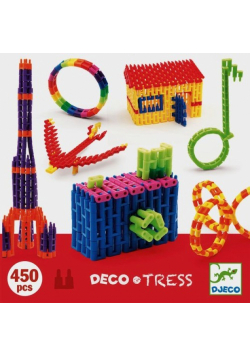 Plastikowe magiczne klocki Deco Tress 450 sztuk