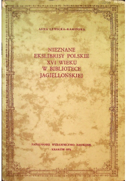 Nieznane ekslibrisy polskie XVI wieku w Bibliotece Jagiellońskiej