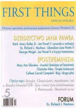 First Things. Numer specjalny poświęcony Janowi Pawłowi II