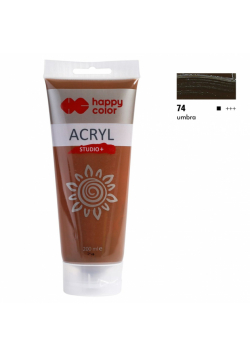 Farba akrylowa Studio 200 ml umbra Happy Color