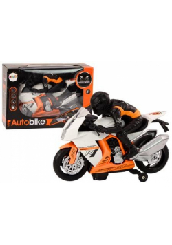 Motor z motocyklistą + światła i dźwięk