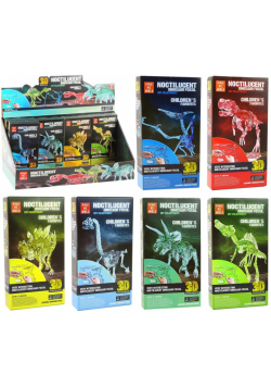 Szkielet dinozaura do składania świecący MIX