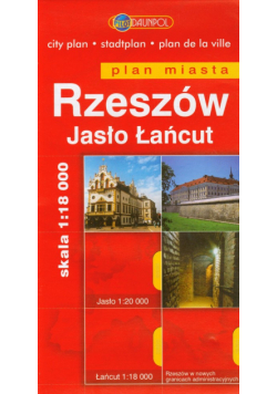 Rzeszów Jasło Łańcut plan miasta 1:18 000