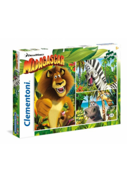 Puzzle SuperColor Madagascar 3x48