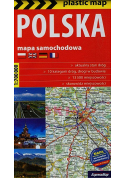 Polska mapa samochodowa 1:700 000