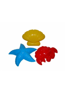 Foremki krab Nr2 + rozgwiazda Nr2 + muszla Nr2