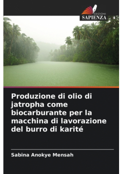 Produzione di olio di jatropha come biocarburante per la macchina di lavorazione del burro di karité