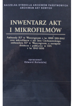 Inwentarz akt i mikrofilmów