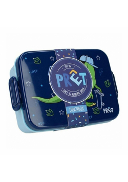 Śniadaniówka z przegródką Dino T-Rex Navy Pret