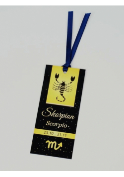 Zakładka do książki zodiak SKORPION