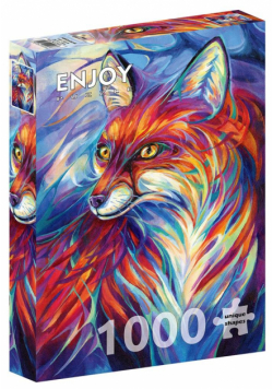 Puzzle 1000 Kolorowy lis