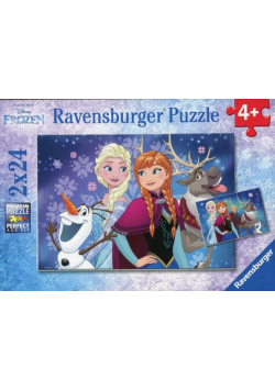 Puzzle Frozen Zorza polarna 2x24