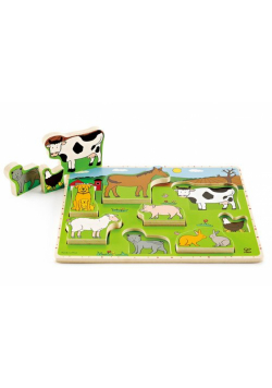 Farma zwierząt puzzle stojące E1450