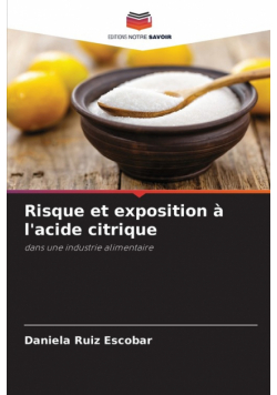 Risque et exposition à l'acide citrique